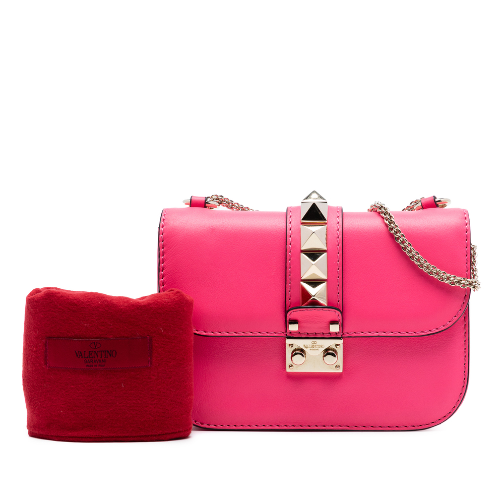 Pre-Loved Valentino Small Rockstud Glam Lock Crossbody - Picture 8 of 8